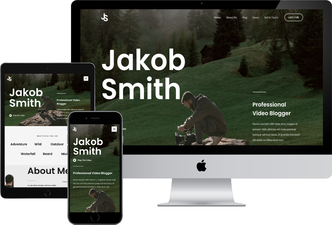 Vlogger Ready-Made Website