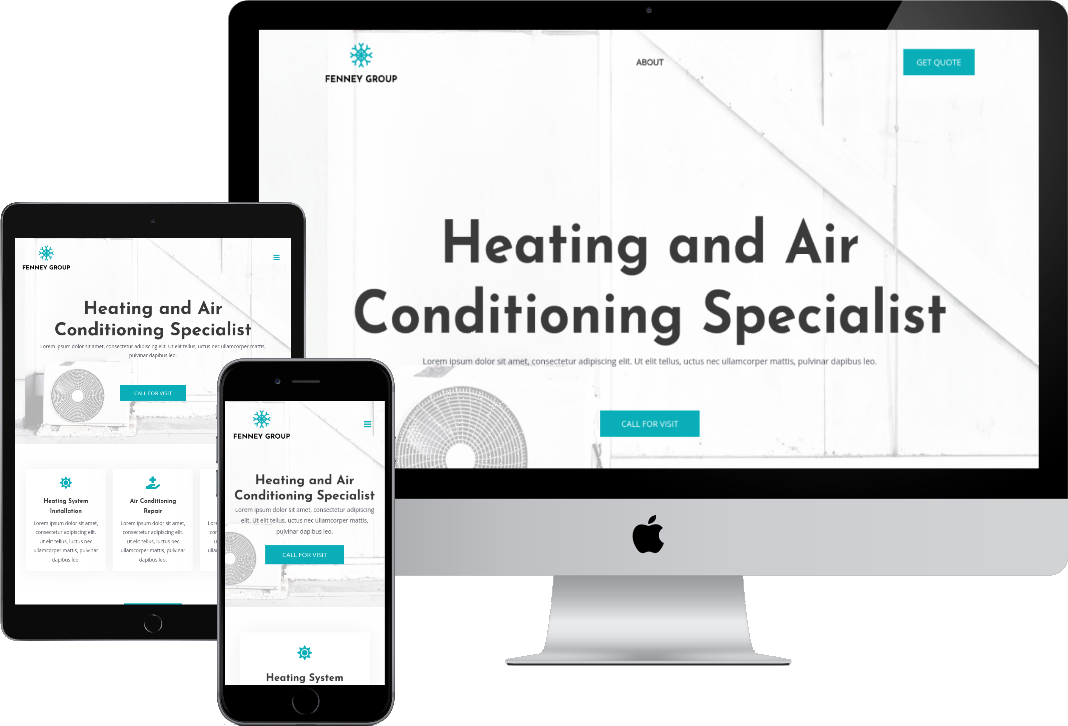 Heating And A/C Technician Ready-Made Websit