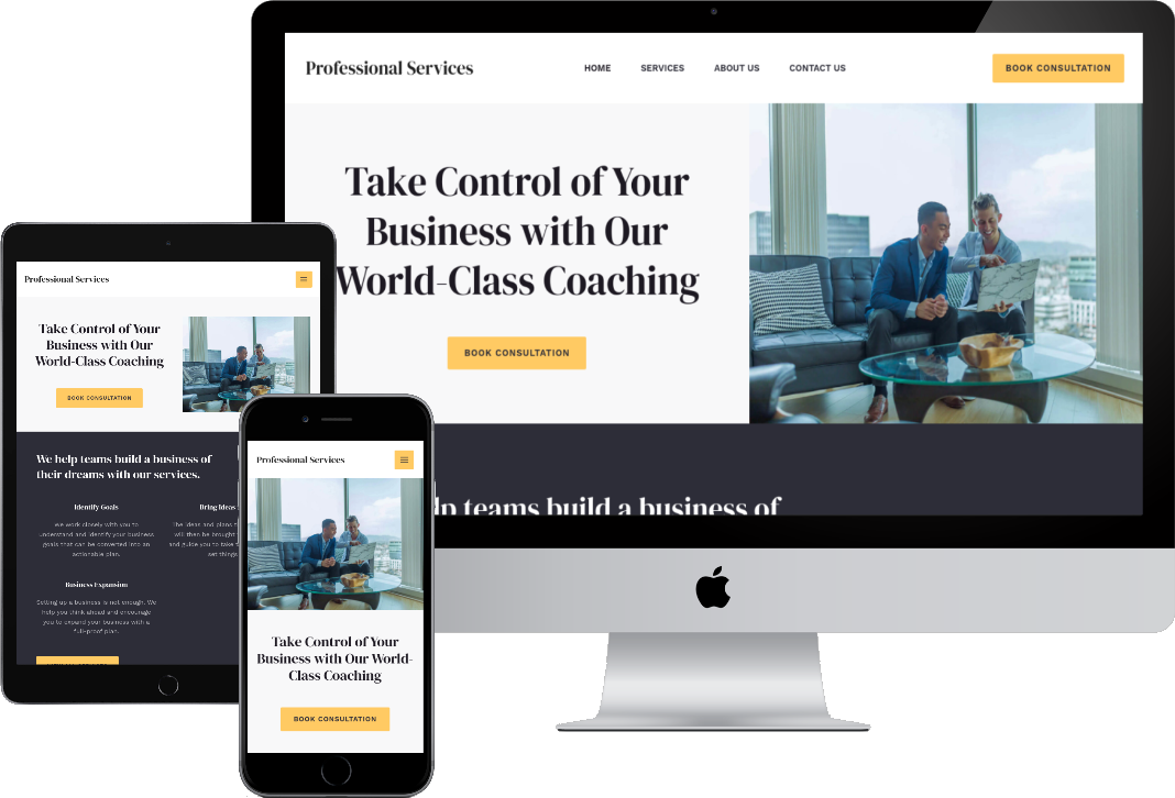Professional Services Ready-Made Website